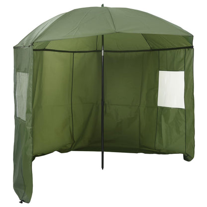 vidaXL Fishing Umbrella Yellow Army 240 x 210 cm Oxford Polyester
