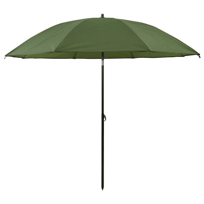 vidaXL Fishing Umbrella Yellow Army 240 x 210 cm Oxford Polyester
