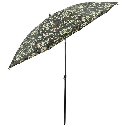 vidaXL Fishing Umbrella 290 x 225 cm Oxford Polyester Camouflage