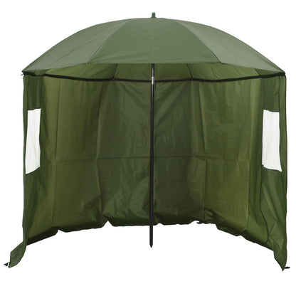 vidaXL Fishing Umbrella Yellow Army 300 x 240 cm Oxford Polyester
