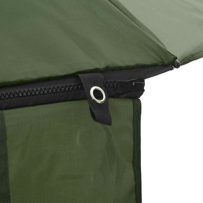 vidaXL Fishing Umbrella Yellow Army 220 x 185 cm Oxford Polyester