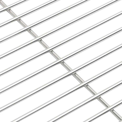 vidaXL BBQ Grill Grate Silver 43 x 43 cm Stainless Steel