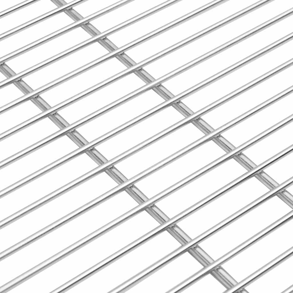 vidaXL BBQ Grill Grate Silver 57 x 57 cm Stainless Steel