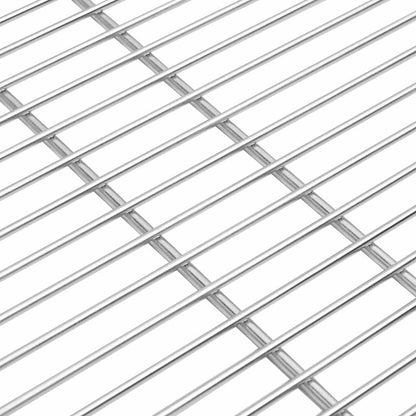 vidaXL BBQ Grill Grate Silver 57 x 57 cm Stainless Steel
