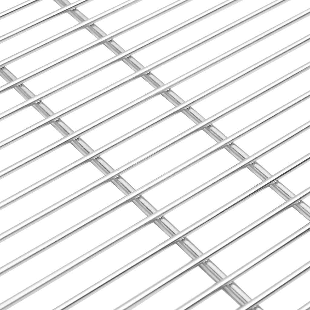 vidaXL BBQ Grill Grate Silver 60 x 60 cm Stainless Steel