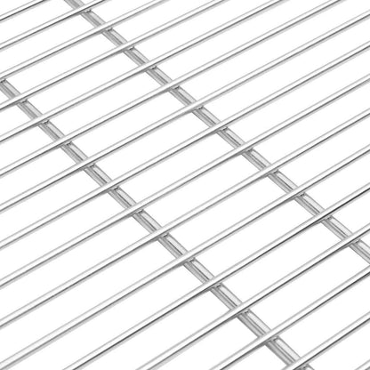 vidaXL BBQ Grill Grate Silver 60 x 60 cm Stainless Steel