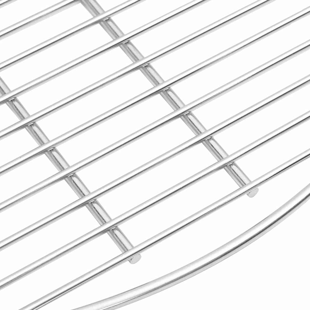 vidaXL BBQ Grill Grate Silver 60 x 60 cm Stainless Steel