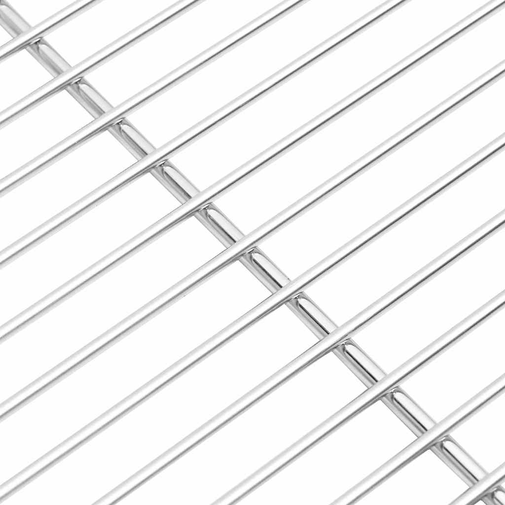 vidaXL Grill Grate Silver 40 x 30 cm Stainless Steel