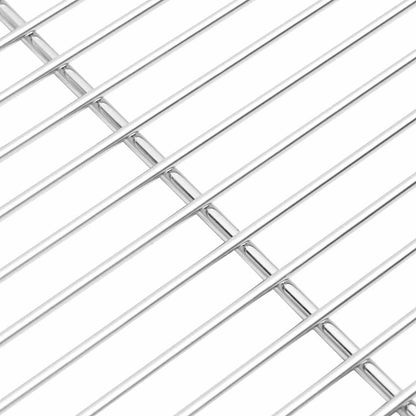vidaXL Grill Grate Silver 40 x 35 cm Stainless Steel
