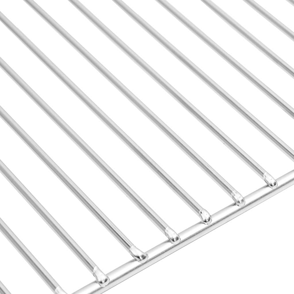 vidaXL Grill Grate 40 x 35 cm Stainless Steel Silver