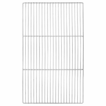 vidaXL Grill Grate Silver 67 x 40 cm Stainless Steel