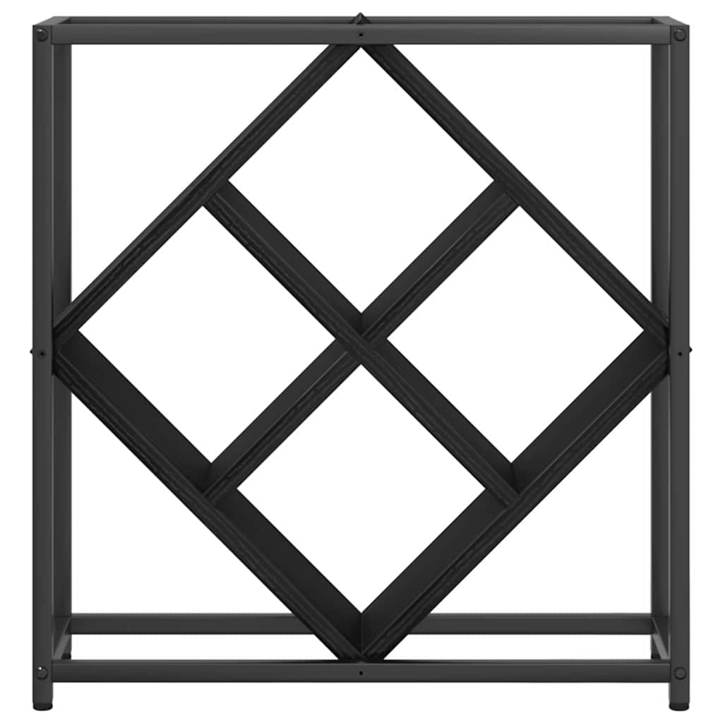vidaXL Wine Rack Black Oak 51 x 18 x 52.5 cm Engineered Wood