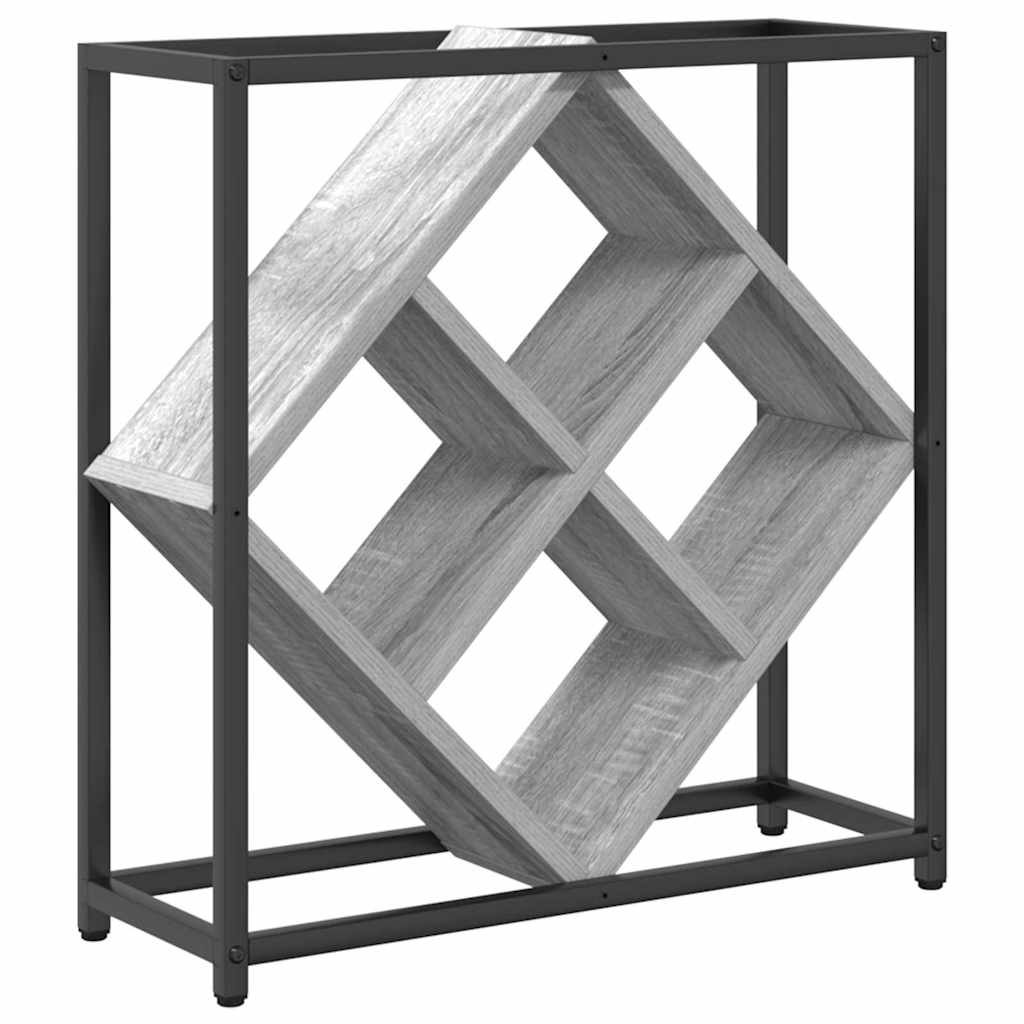 vidaXL Wine Rack Grey Sonoma 51 x 18 x 52.5 cm Engineered Wood