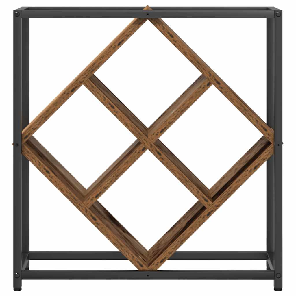 vidaXL Wine Rack Old Wood 51 x 18 x 52.5 cm Engineered Wood