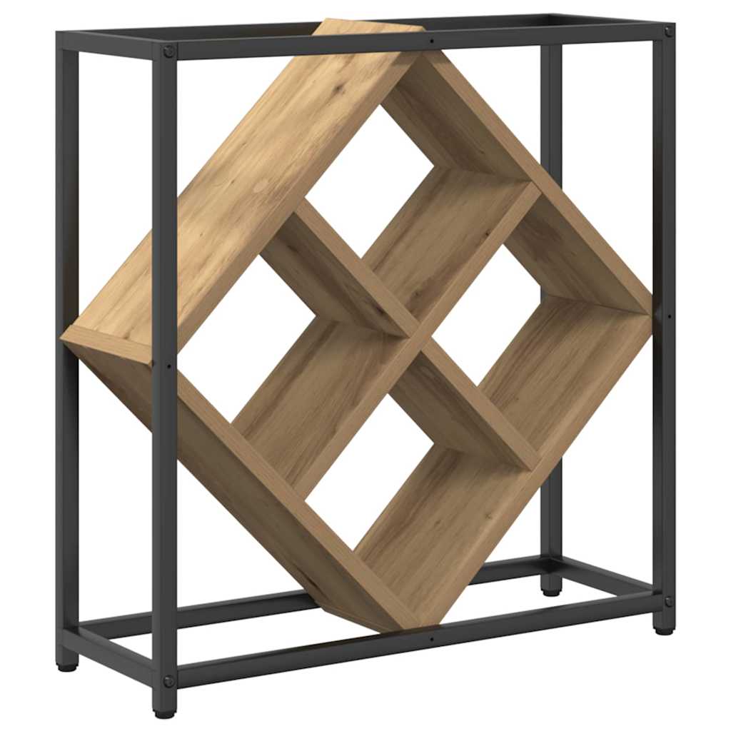 vidaXL Wine Rack 16 bottles Engineered Wood Artisan Oak