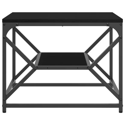 vidaXL Coffee Table Black Oak 51 x 50 x 40 cm