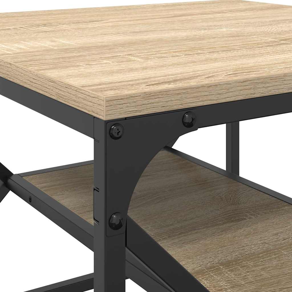 vidaXL Coffee Table Sonoma Oak 51 x 50 x 40 cm