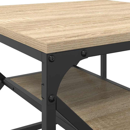 vidaXL Coffee Table Sonoma Oak 51 x 50 x 40 cm