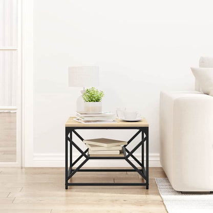 vidaXL Coffee Table Sonoma Oak 51 x 50 x 40 cm