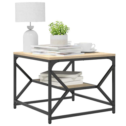 vidaXL Coffee Table Sonoma Oak 51 x 50 x 40 cm