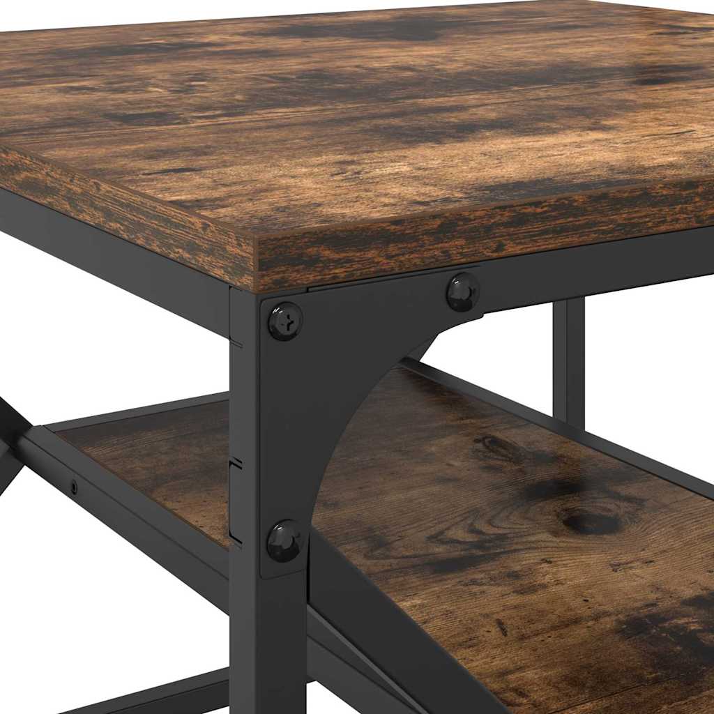 vidaXL Coffee Table Smoked Oak 51 x 50 x 40 cm