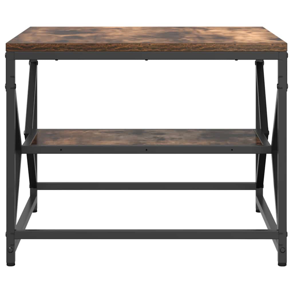 vidaXL Coffee Table Smoked Oak 51 x 50 x 40 cm