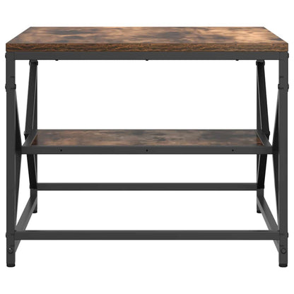 vidaXL Coffee Table Smoked Oak 51 x 50 x 40 cm