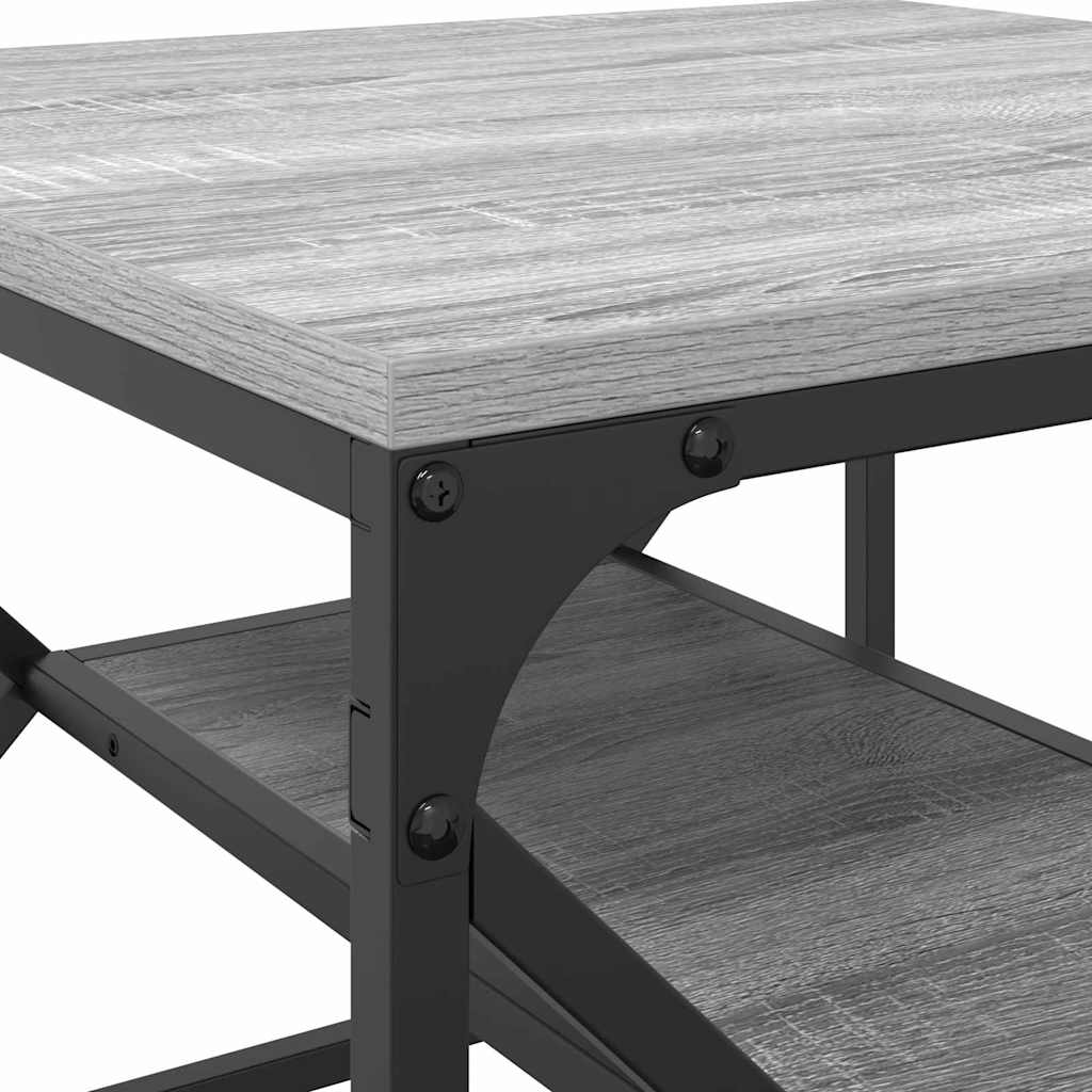 vidaXL Coffee Table Grey Sonoma 51 x 50 x 40 cm