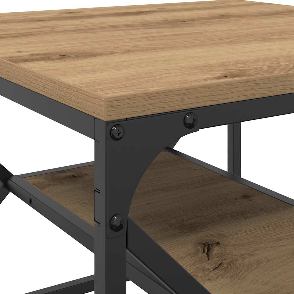 vidaXL Coffee Table Artisan Oak 51 x 50 x 40 cm