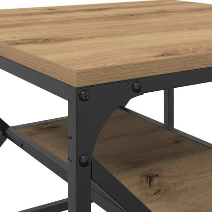 vidaXL Coffee Table Artisan Oak 51 x 50 x 40 cm