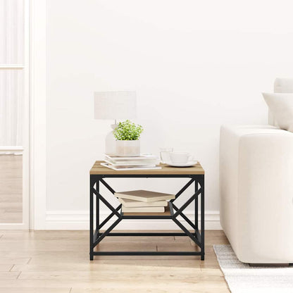 vidaXL Coffee Table Artisan Oak 51 x 50 x 40 cm