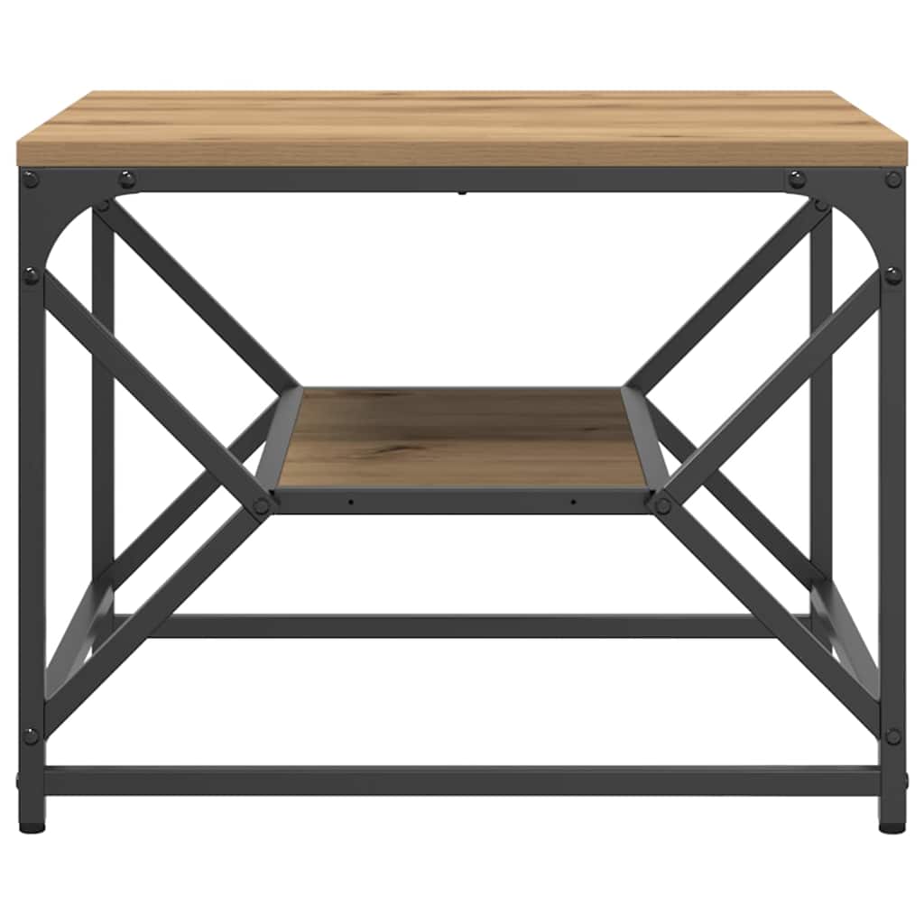 vidaXL Coffee Table Artisan Oak 51 x 50 x 40 cm