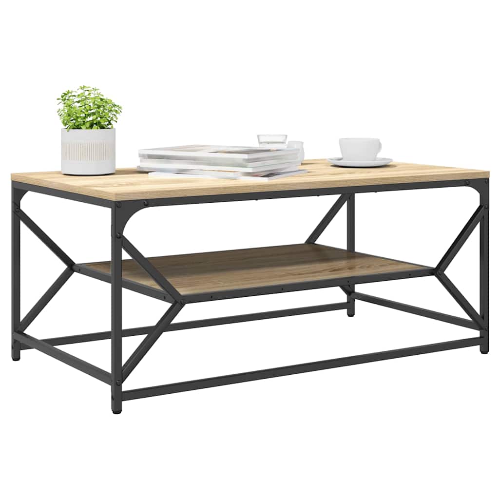 vidaXL Coffee Table Sonoma Oak 90 x 50 x 40 cm