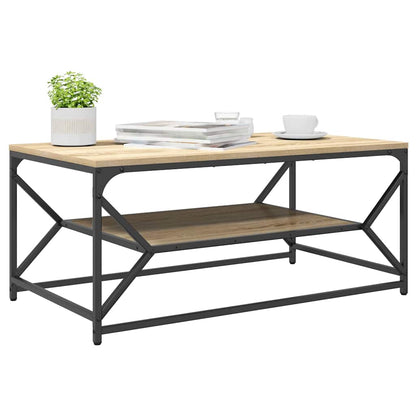vidaXL Coffee Table Sonoma Oak 90 x 50 x 40 cm