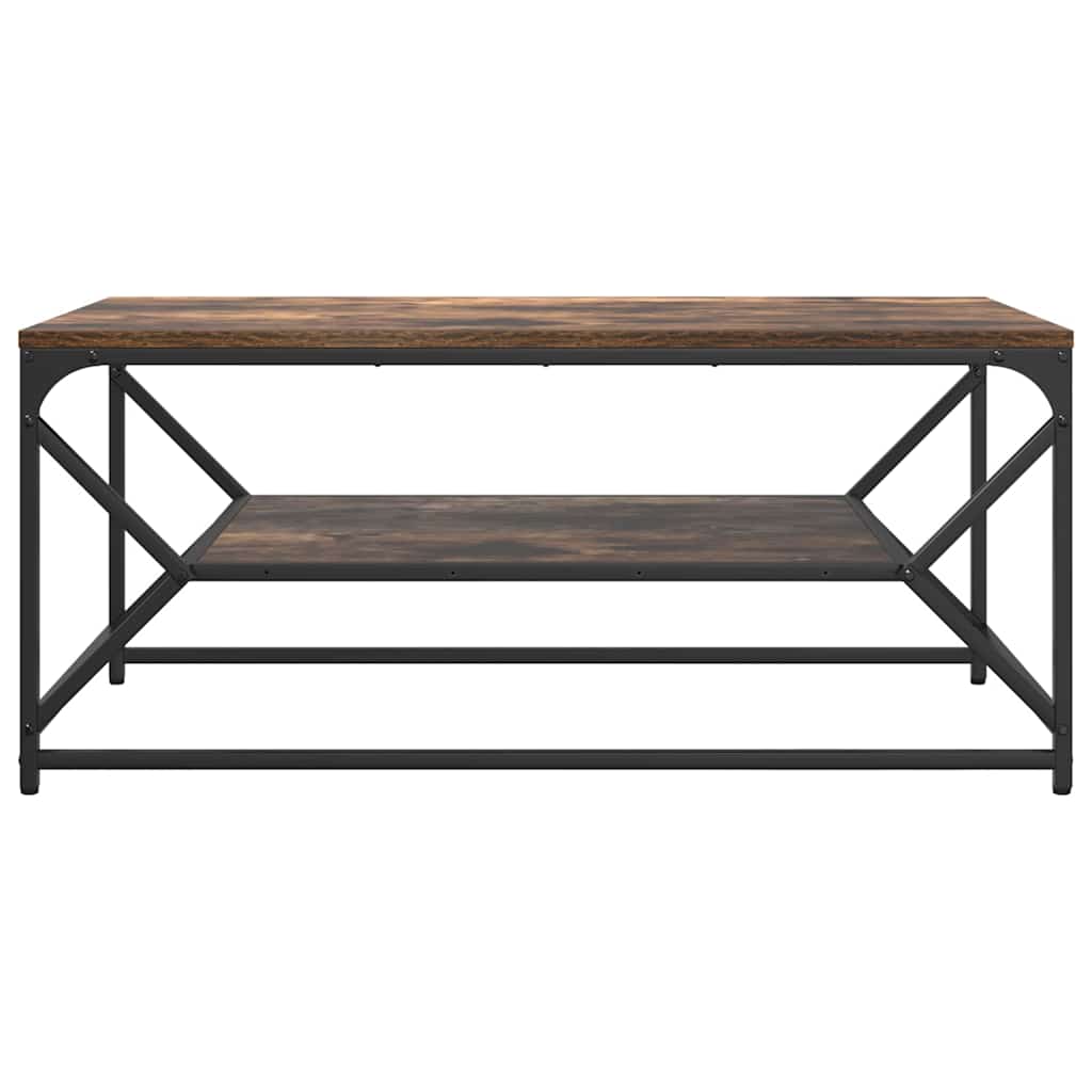vidaXL Coffee Table Smoked Oak 90 x 50 x 40 cm