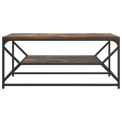 vidaXL Coffee Table Smoked Oak 90 x 50 x 40 cm