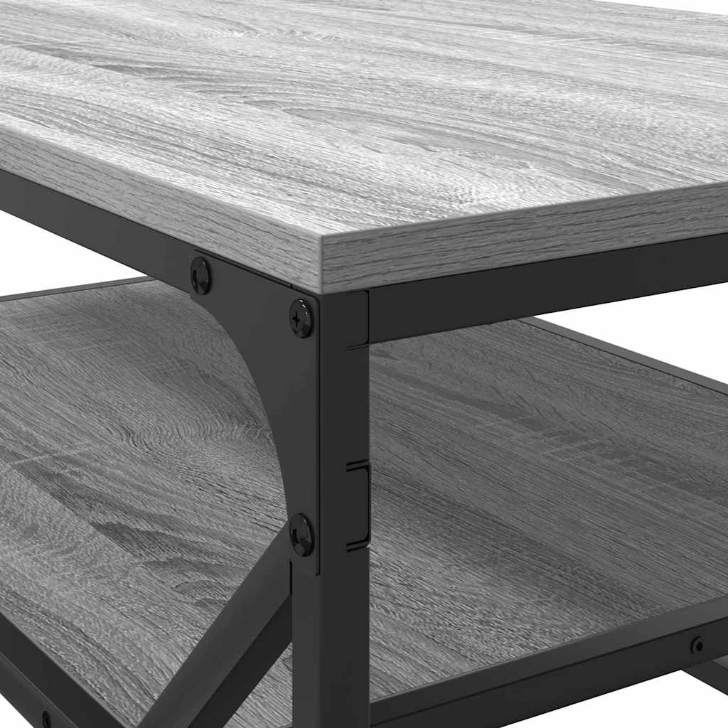 vidaXL Coffee Table Grey Sonoma 90 x 50 x 40 cm