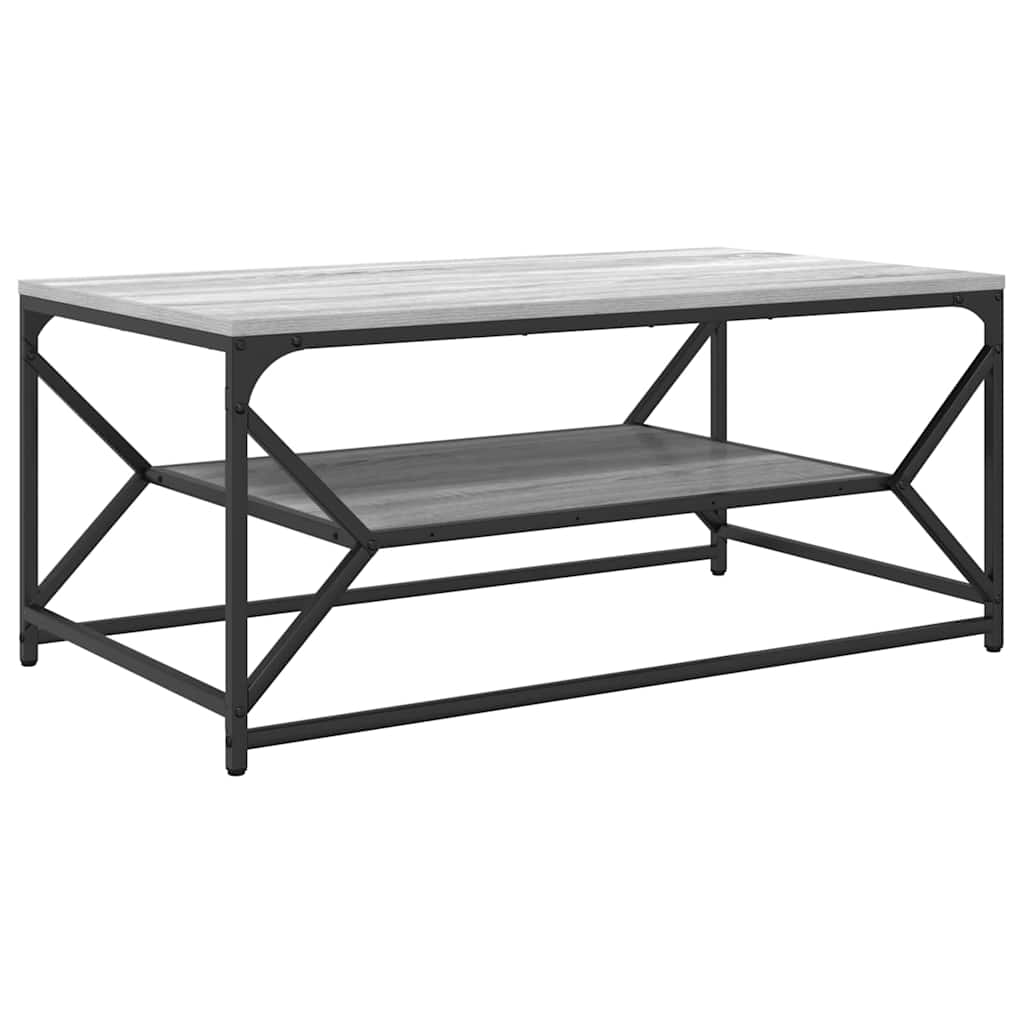 vidaXL Coffee Table Grey Sonoma 90 x 50 x 40 cm