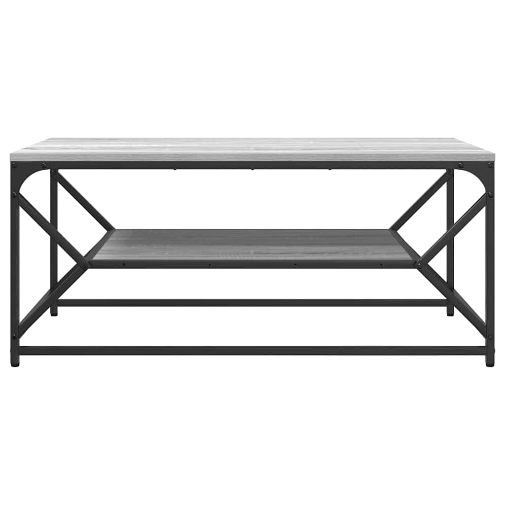 vidaXL Coffee Table Grey Sonoma 90 x 50 x 40 cm