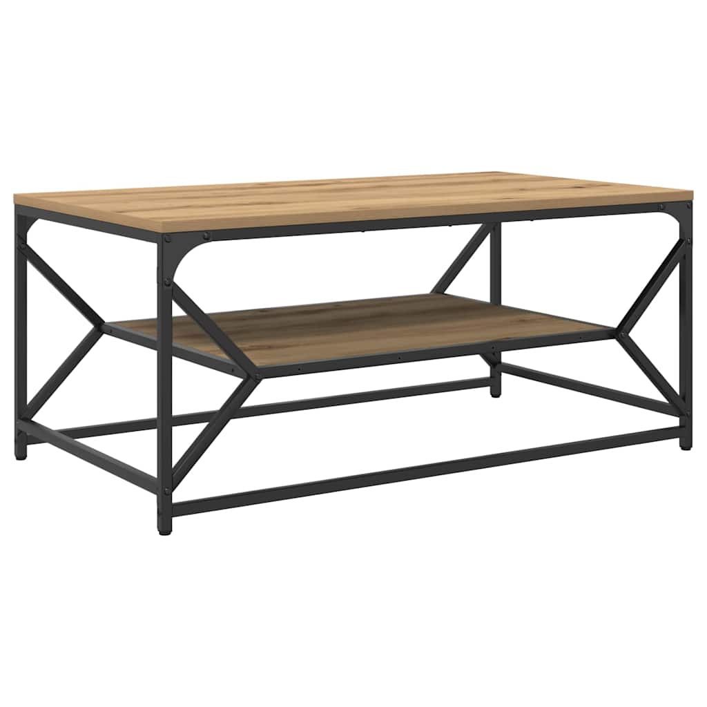 vidaXL Coffee Table Artisan Oak 90 x 50 x 40 cm