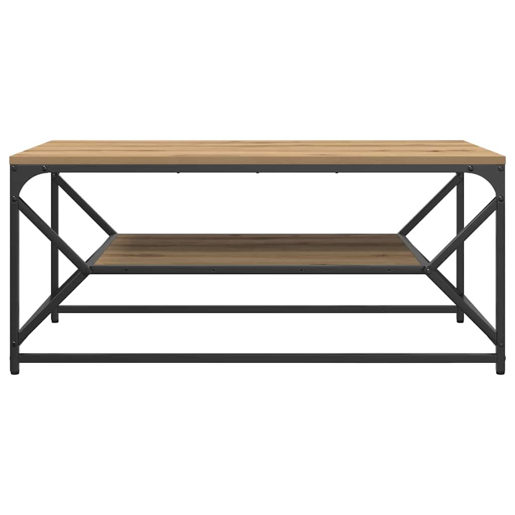vidaXL Coffee Table Artisan Oak 90 x 50 x 40 cm