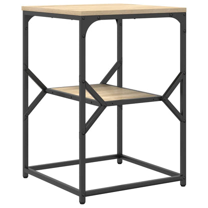 vidaXL Side Table Sonoma Oak 41 x 40 x 60 cm Engineered Wood and Steel