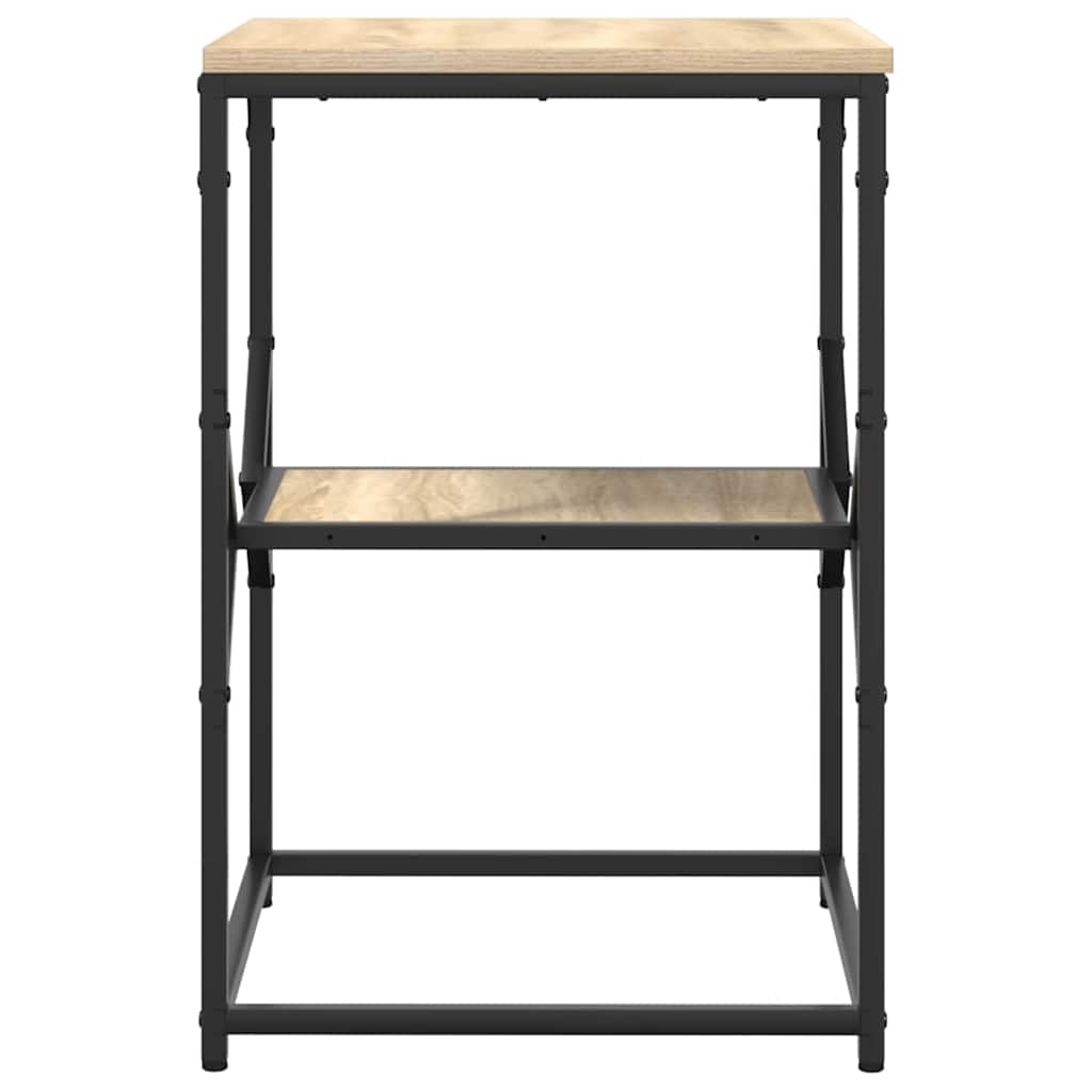 vidaXL Side Table Sonoma Oak 41 x 40 x 60 cm Engineered Wood and Steel