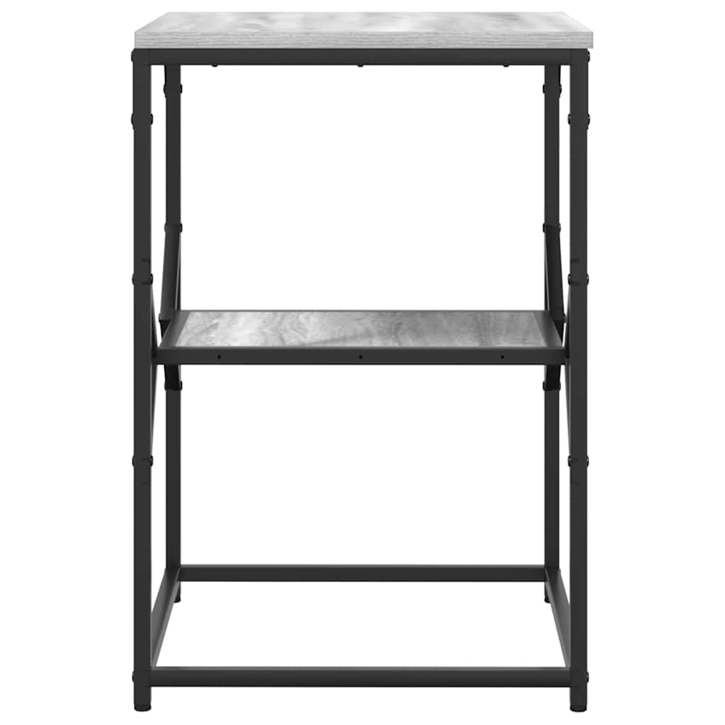 vidaXL Side Table Grey Sonoma 41 x 40 x 60 cm