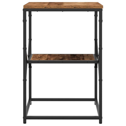 vidaXL Side Table Old Wood 41 x 40 x 60 cm Engineered Wood and Steel