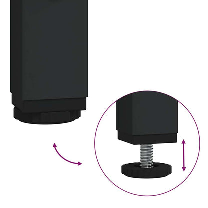 vidaXL Side Table Artisan Oak 41 x 40 x 60 cm