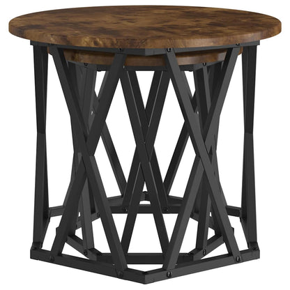 vidaXL Side Table 2 pcs Smoked Oak 50 x 50 x 40 cm