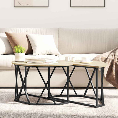 vidaXL Coffee Table Sonoma Oak 80 x 80 x 42 cm