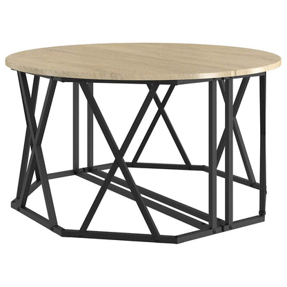 vidaXL Coffee Table Sonoma Oak 80 x 80 x 42 cm