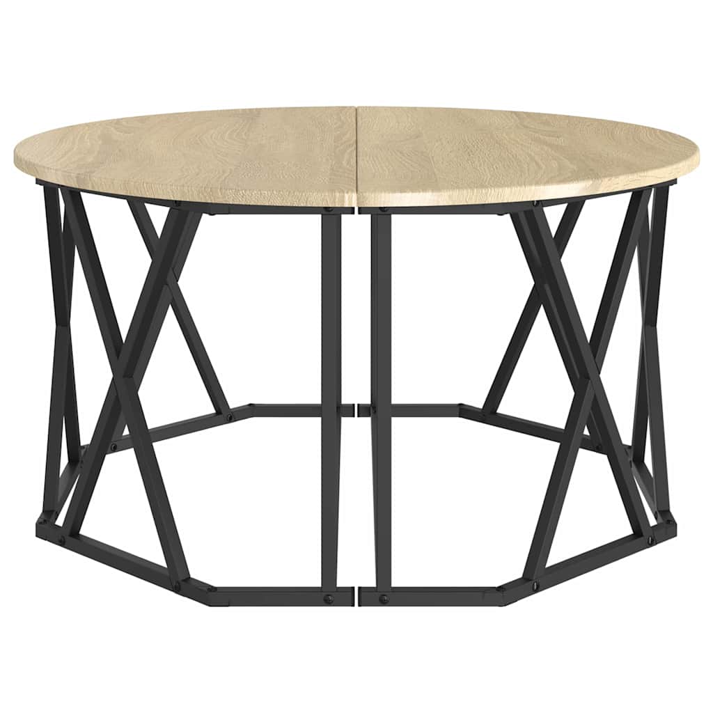 vidaXL Coffee Table Sonoma Oak 80 x 80 x 42 cm
